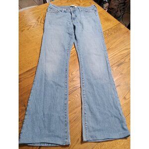 LEVI STRAUSS Jeans 31 X 30.50 Womens BLUE LOW BOOTCUT  Preowned BOOT CUT Denim